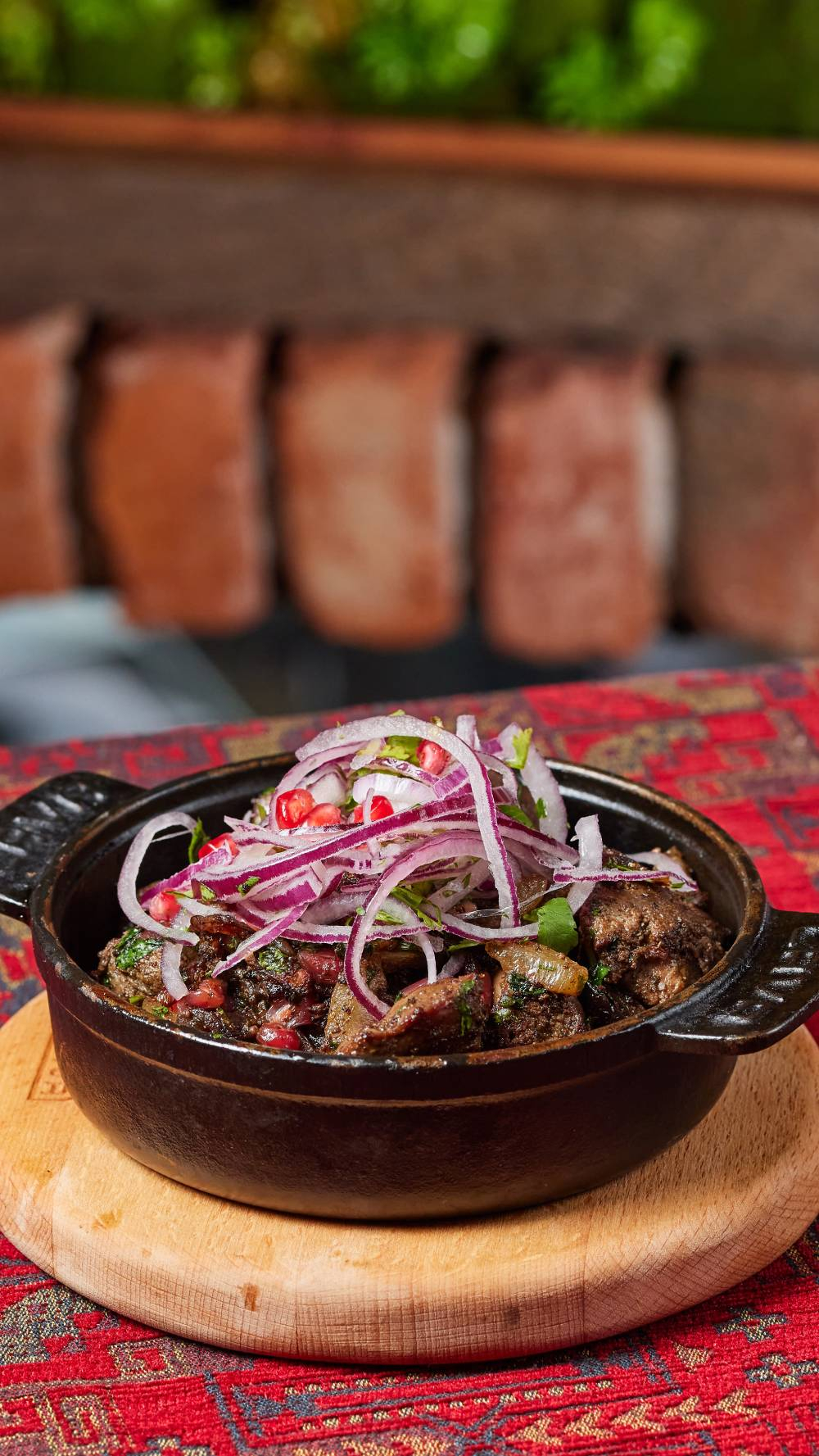 ხბოს გულ-ღვიძლი კეცზე