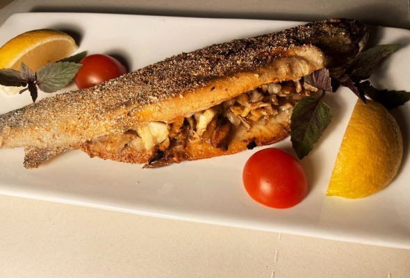 კალმახი ნიგვზით