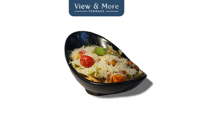 სალათი ცეზარი ქათმის