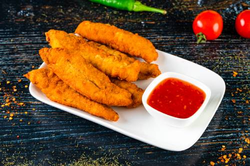 ქათმის ნაგეთსი ტკბილ-ცხარე სოუსით