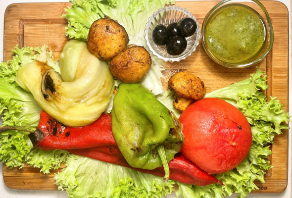 *ბოსტნეულის მწვადი