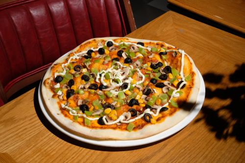 პიცა ბოსტნეულით (სამარხვო)