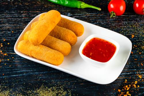 სულგუნის ჩხირები ტკბილ-ცხარე სოუსით