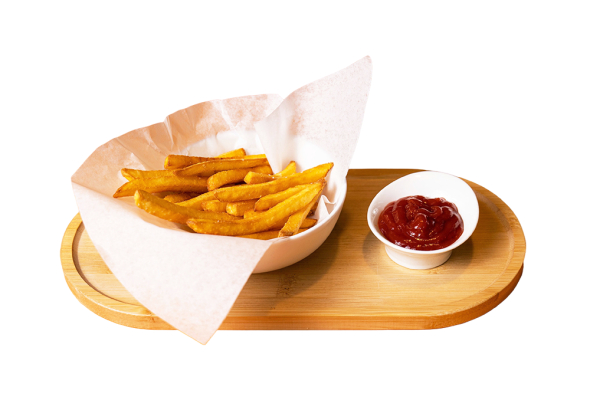 კარტოფილი ფრი კეტჩუპით