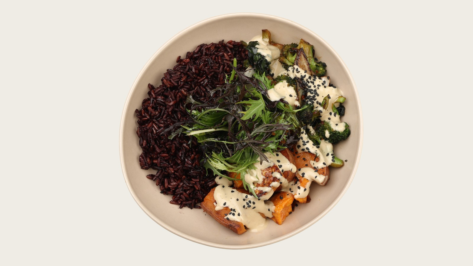 ველური ბრინჯის ვეგანური ბოული