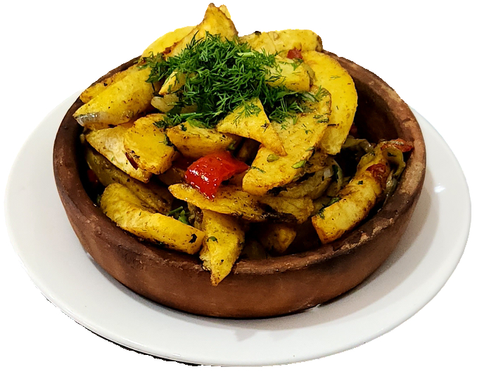 კარტოფილი შემწვარი გლეხურად