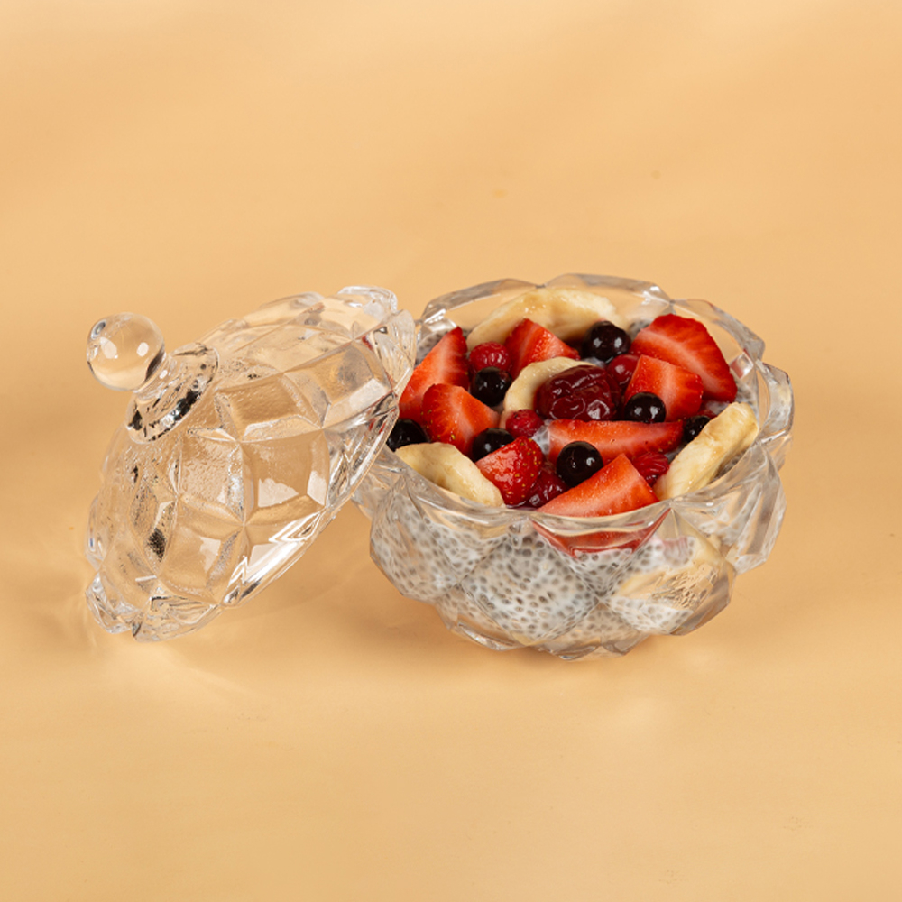 ჩიას პუდინგი ნუშის რძით და კენკრით