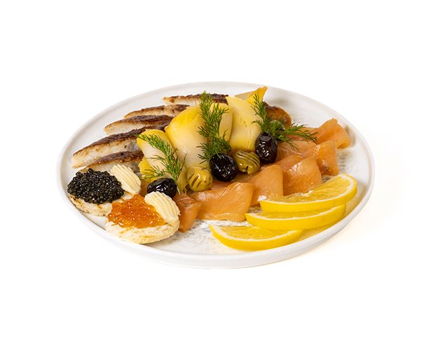 ცივი თევზის ასორტი